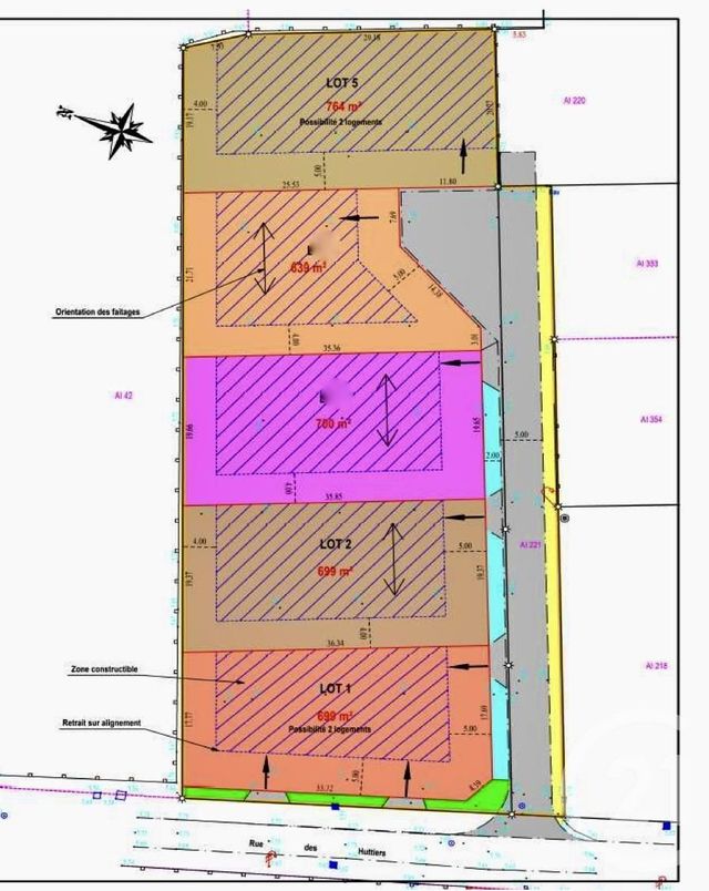 terrain à vendre - 764.0 m2 - RANG DU FLIERS - 62 - NORD-PAS-DE-CALAIS - Century 21 Prestige Et Patrimoine