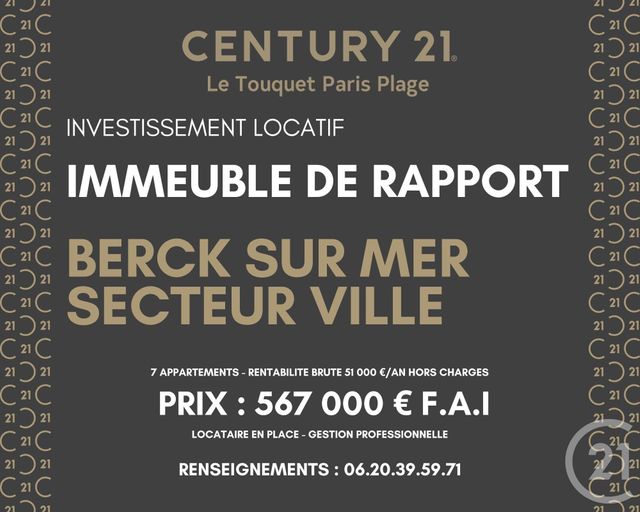 immeuble à vendre - 350.0 m2 - BERCK - 62 - NORD-PAS-DE-CALAIS - Century 21 Prestige Et Patrimoine