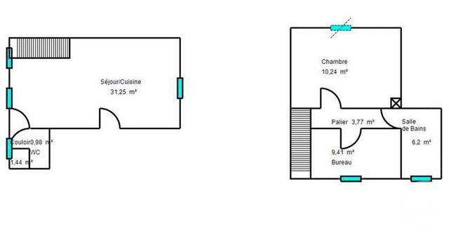 Appartement Duplex à vendre - 3 pièces - 63.29 m2 - ETAPLES - 62 - NORD-PAS-DE-CALAIS - Century 21 Prestige Et Patrimoine