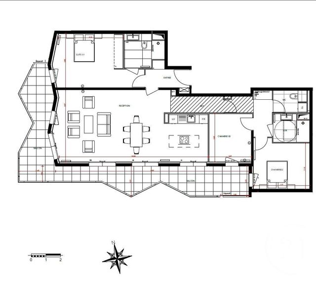 Appartement F4 à vendre - 6 pièces - 101.22 m2 - LE TOUQUET PARIS PLAGE - 62 - NORD-PAS-DE-CALAIS - Century 21 Prestige Et Patrimoine