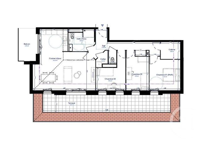 Appartement F5 à vendre - 6 pièces - 91.0 m2 - CUCQ - 62 - NORD-PAS-DE-CALAIS - Century 21 Prestige Et Patrimoine