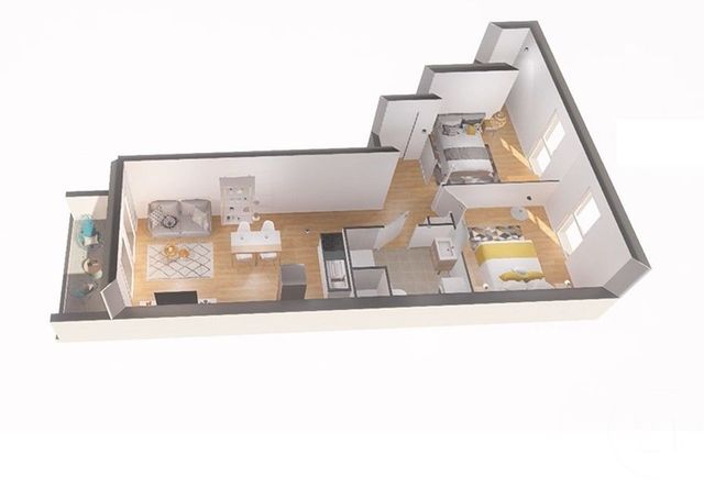 Appartement T3 à vendre - 3 pièces - 54.83 m2 - CUCQ - 62 - NORD-PAS-DE-CALAIS - Century 21 Prestige Et Patrimoine