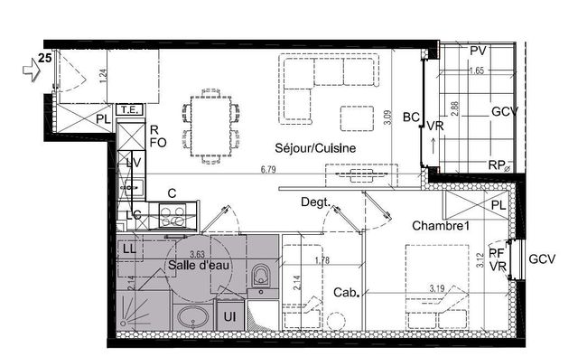 Appartement F2 bis à vendre - 3 pièces - 49.37 m2 - LE TOUQUET PARIS PLAGE - 62 - NORD-PAS-DE-CALAIS - Century 21 Prestige Et Patrimoine